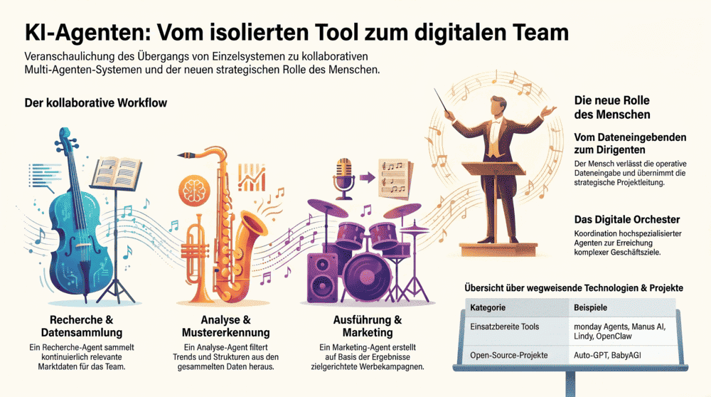 KI-Agenten als digitales Team